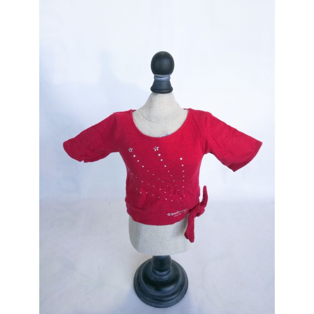 American girl red tee shirt los angeles